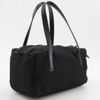 Prada Mini Boston Nylon Black Tote — view 3