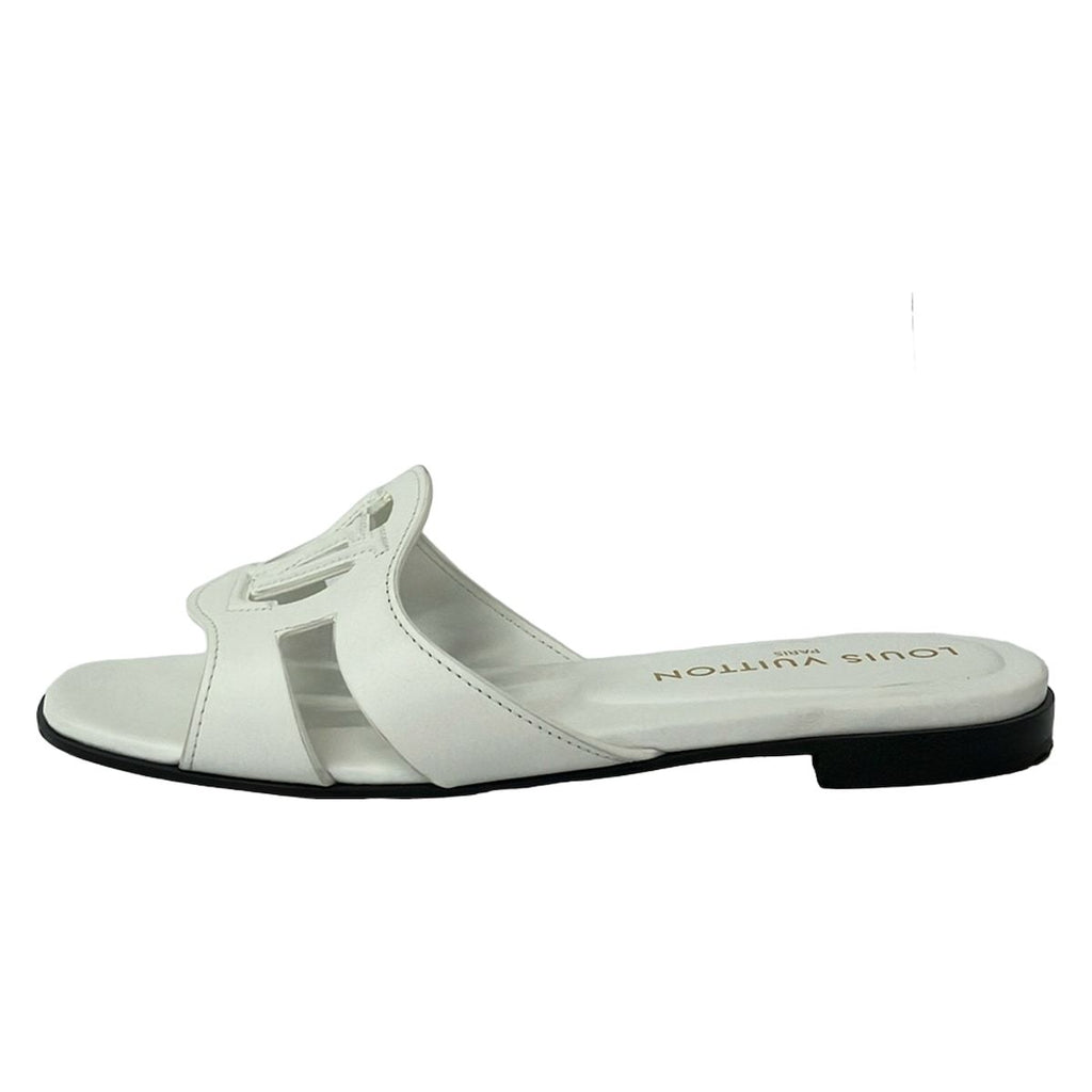 Louis Vuitton Mules 36 LV Isola White Leather