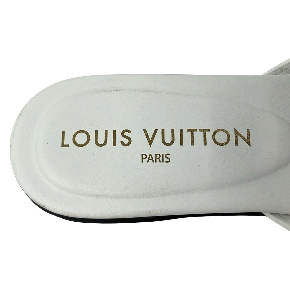 Louis Vuitton Mules 36 LV Isola White Leather — view 5