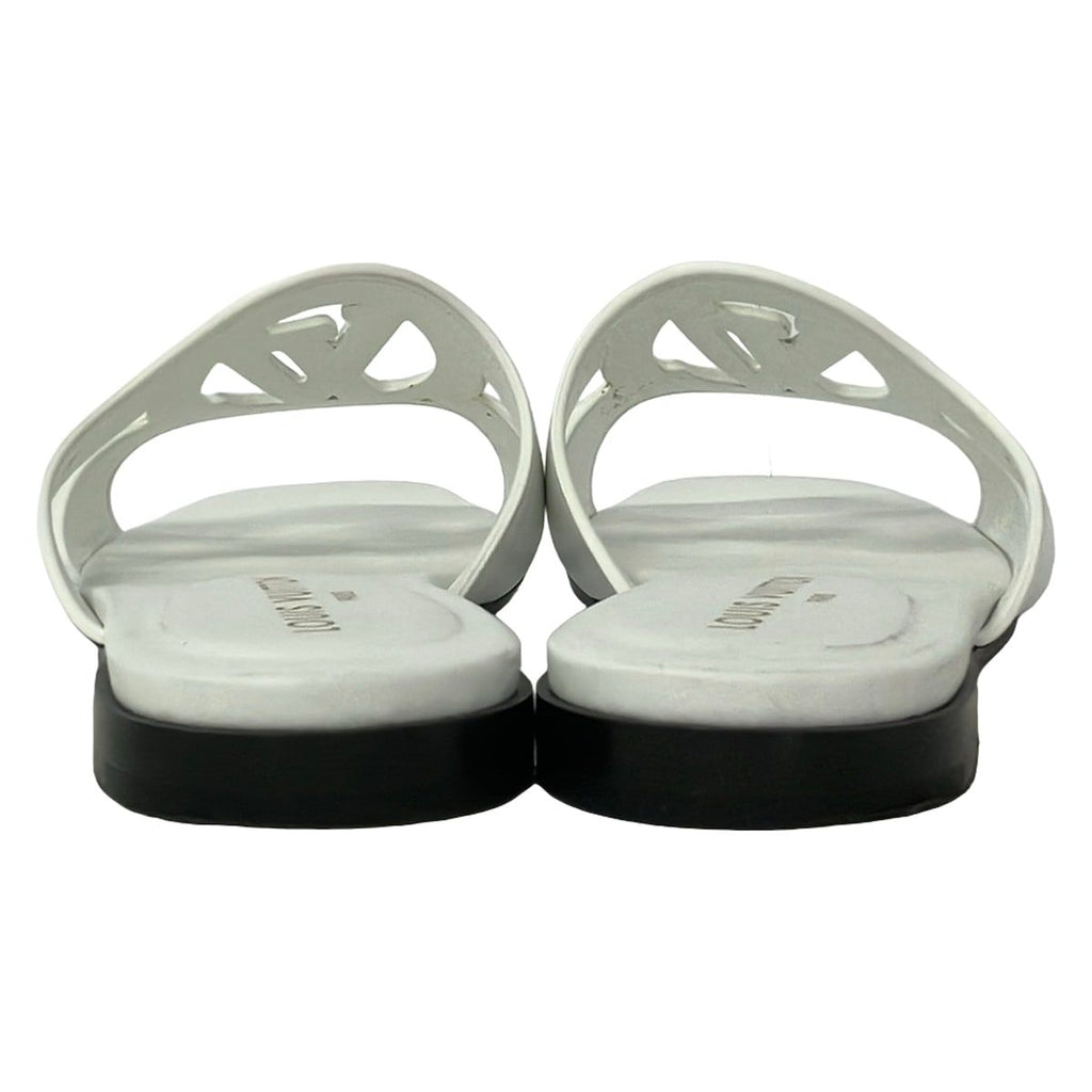 Louis Vuitton Mules 36 LV Isola White Leather — view 3