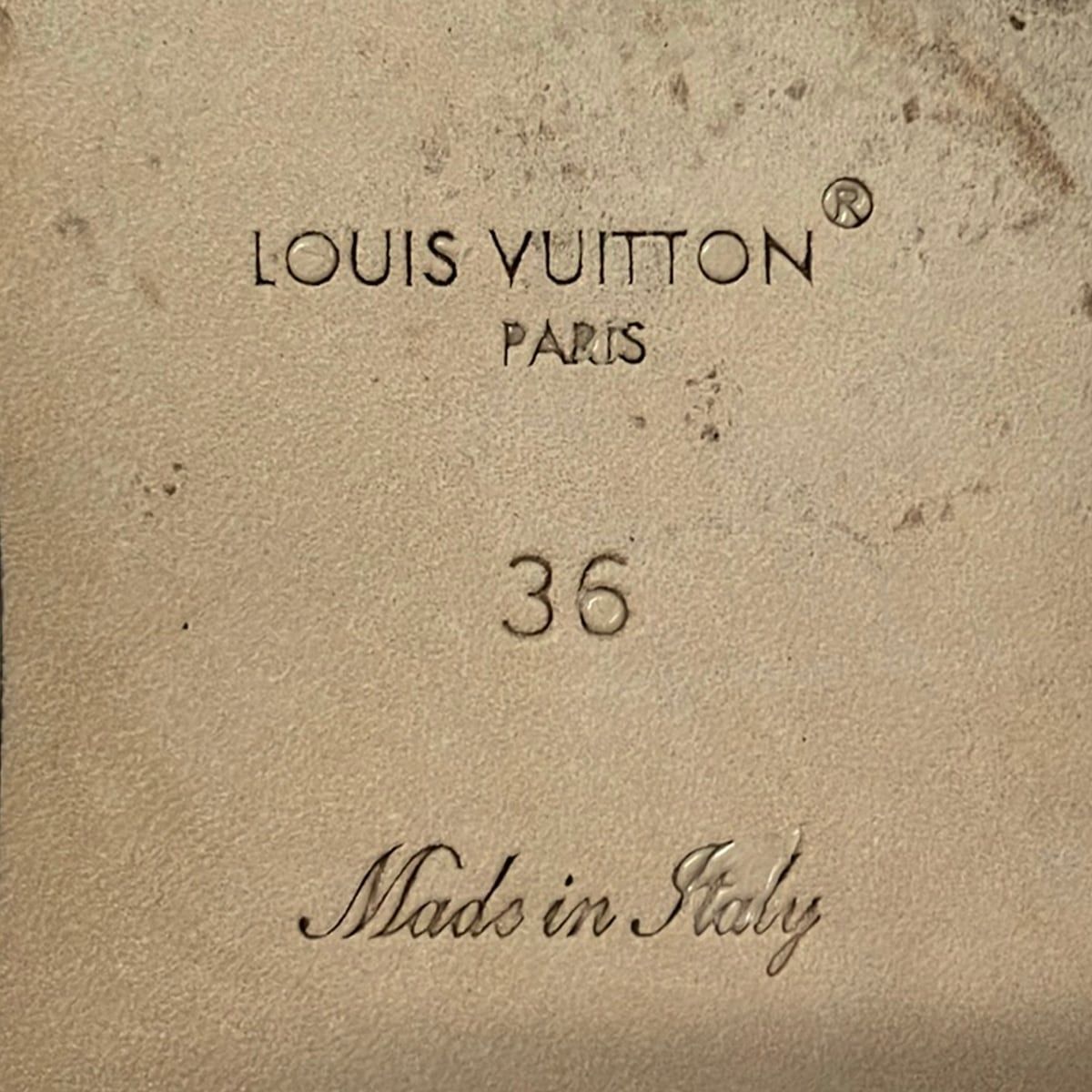 Louis Vuitton Mules 36 LV Isola White Leather — view 6