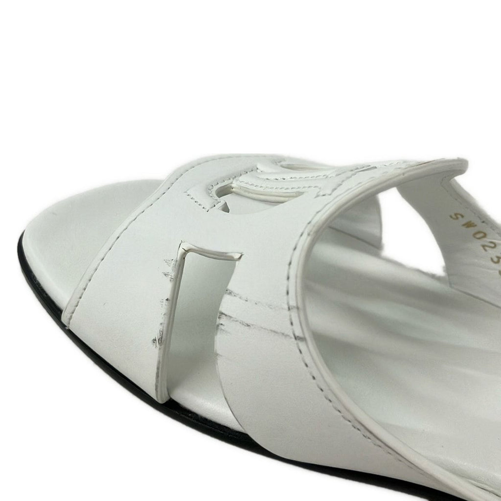 Louis Vuitton Mules 36 LV Isola White Leather — view 7
