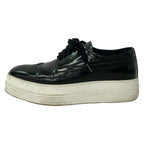 Prada Shoes 35 Black Wingtip Thick Sole Leather