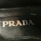 Prada Shoes 35 Black Wingtip Thick Sole Leather — view 5