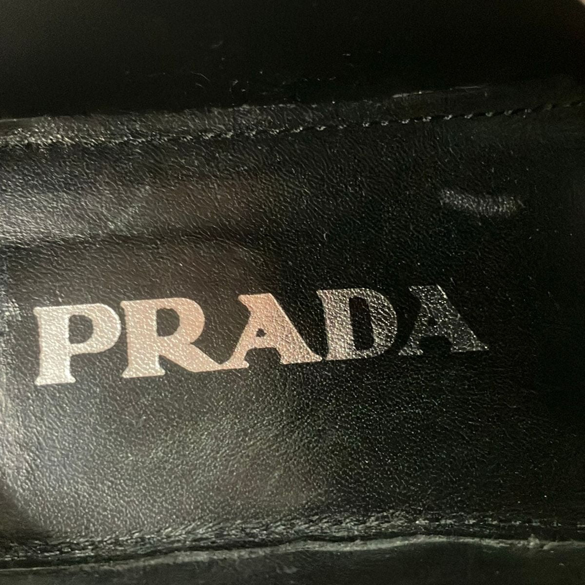 Prada Shoes 35 Black Wingtip Thick Sole Leather — view 5