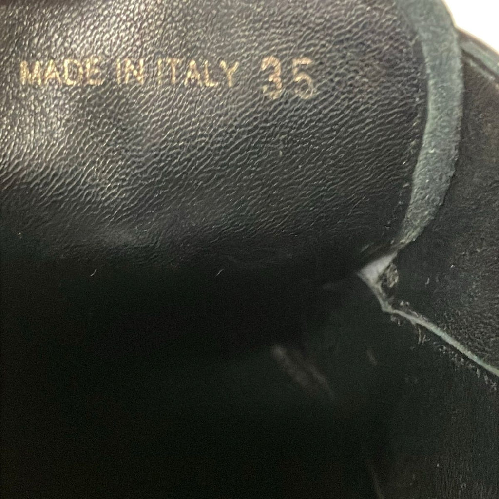 Prada Shoes 35 Black Wingtip Thick Sole Leather — view 6