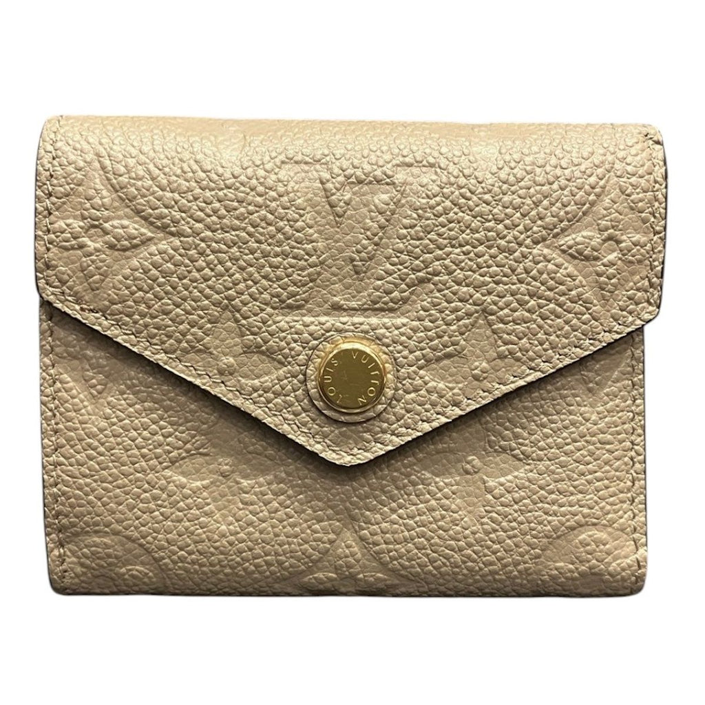 Louis Vuitton Portefeuille Zoe Monogram Empreinte Trifold Wallet Calf Leather