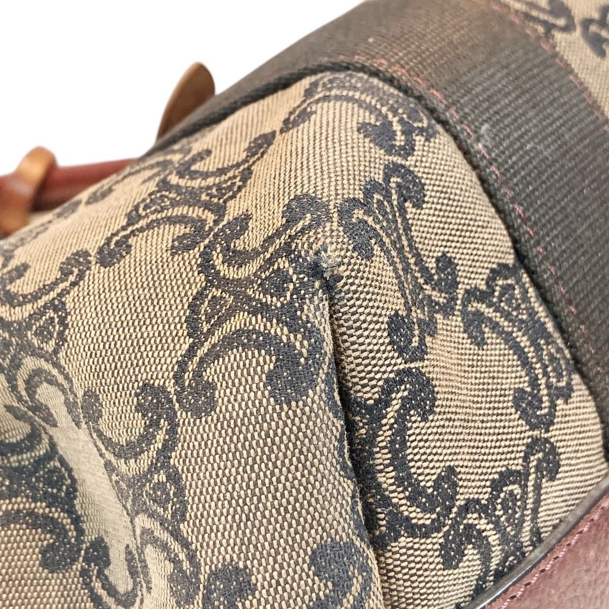 Celine Macadam Tote Canvas Leather — view 6