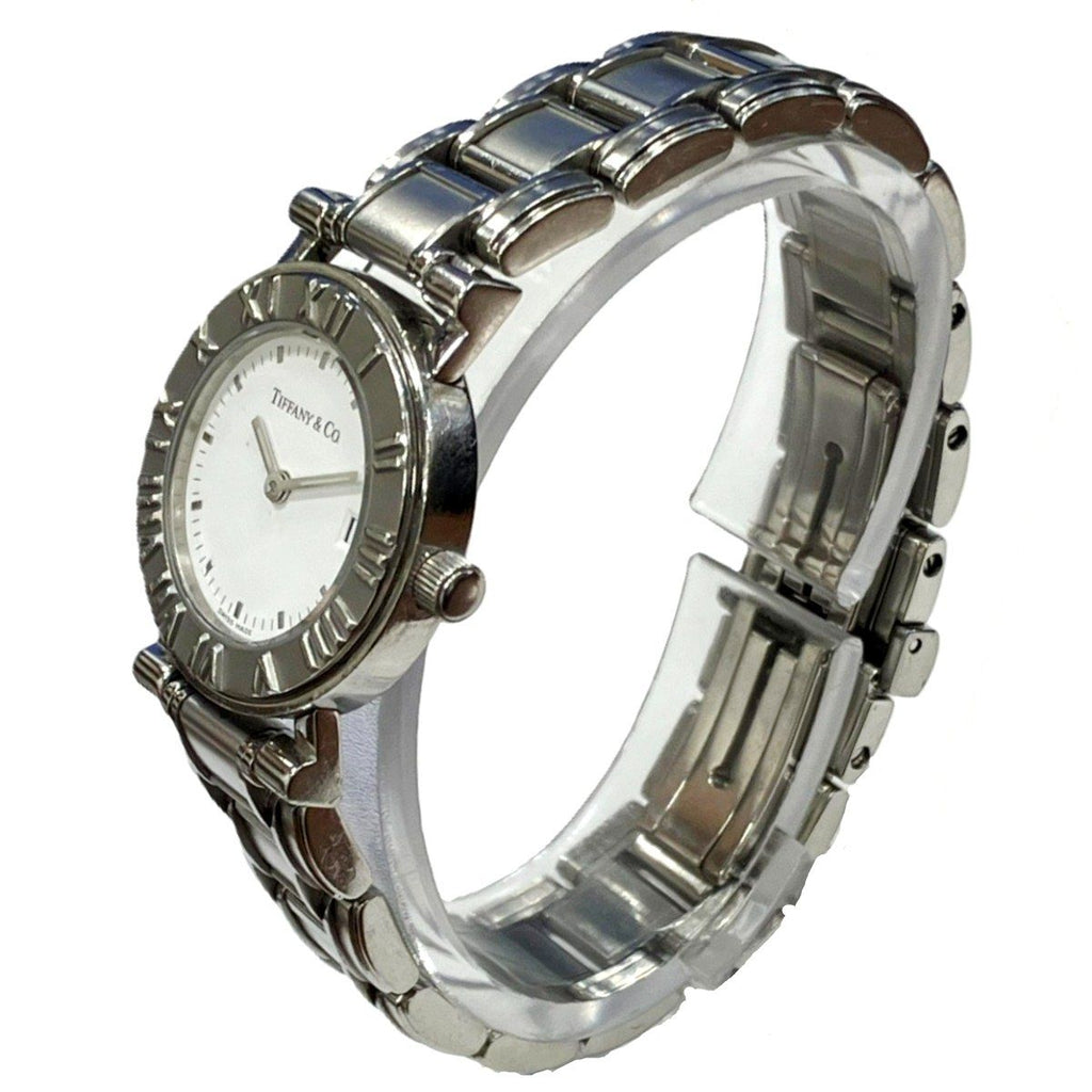 Tiffany & Co Atlas Watch SS Quartz White Dial — view 2