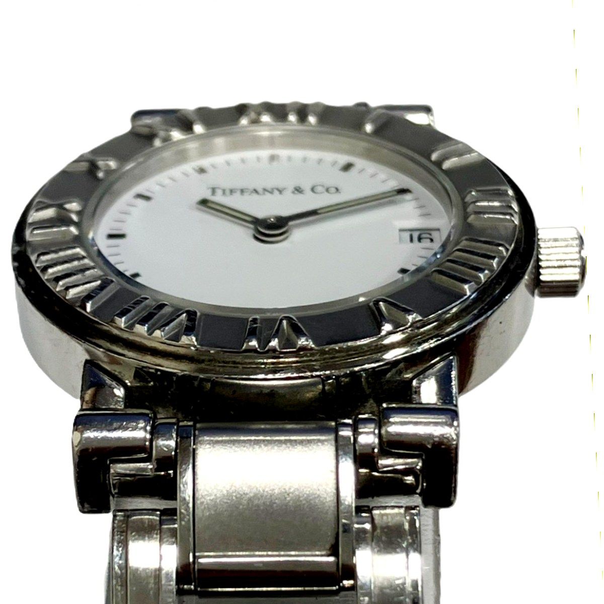 Tiffany & Co Atlas Watch SS Quartz White Dial — view 4