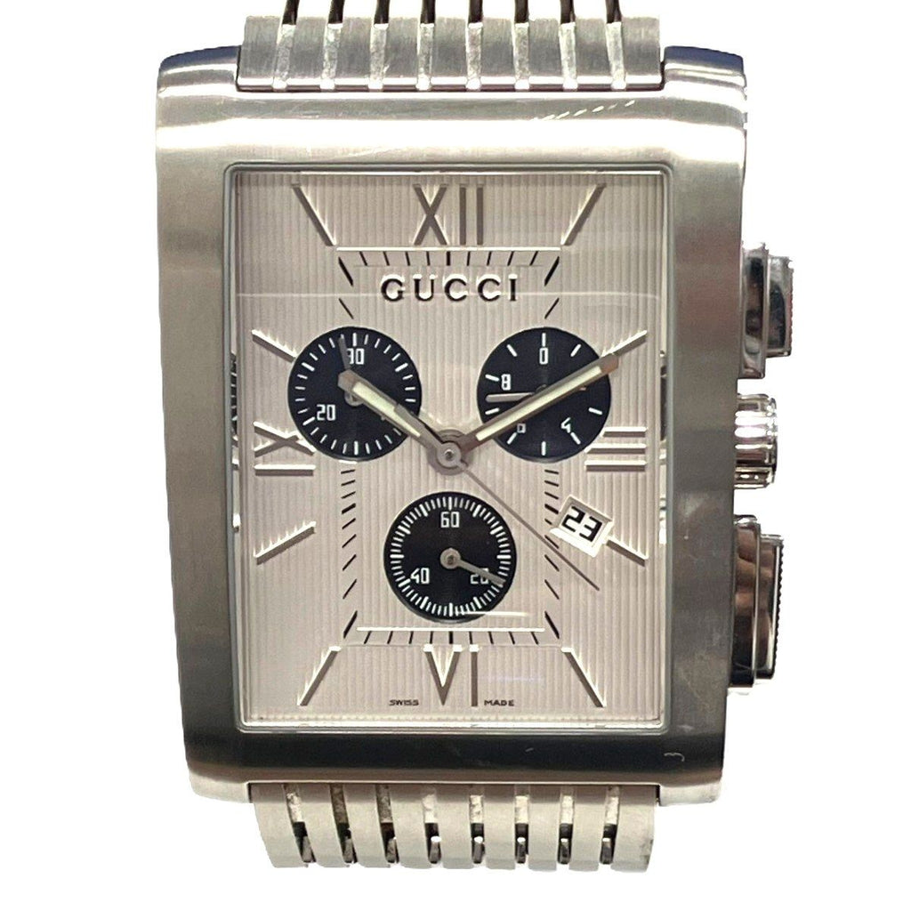 Gucci Metro Watch SS Quartz Silver Dial