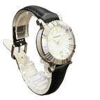 Tiffany & Co Atlas Watch SS Leather Quartz White Dial — view 3