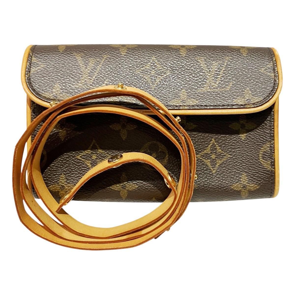 Louis Vuitton Pochette Florentine Monogram Shoulder Bag Canvas