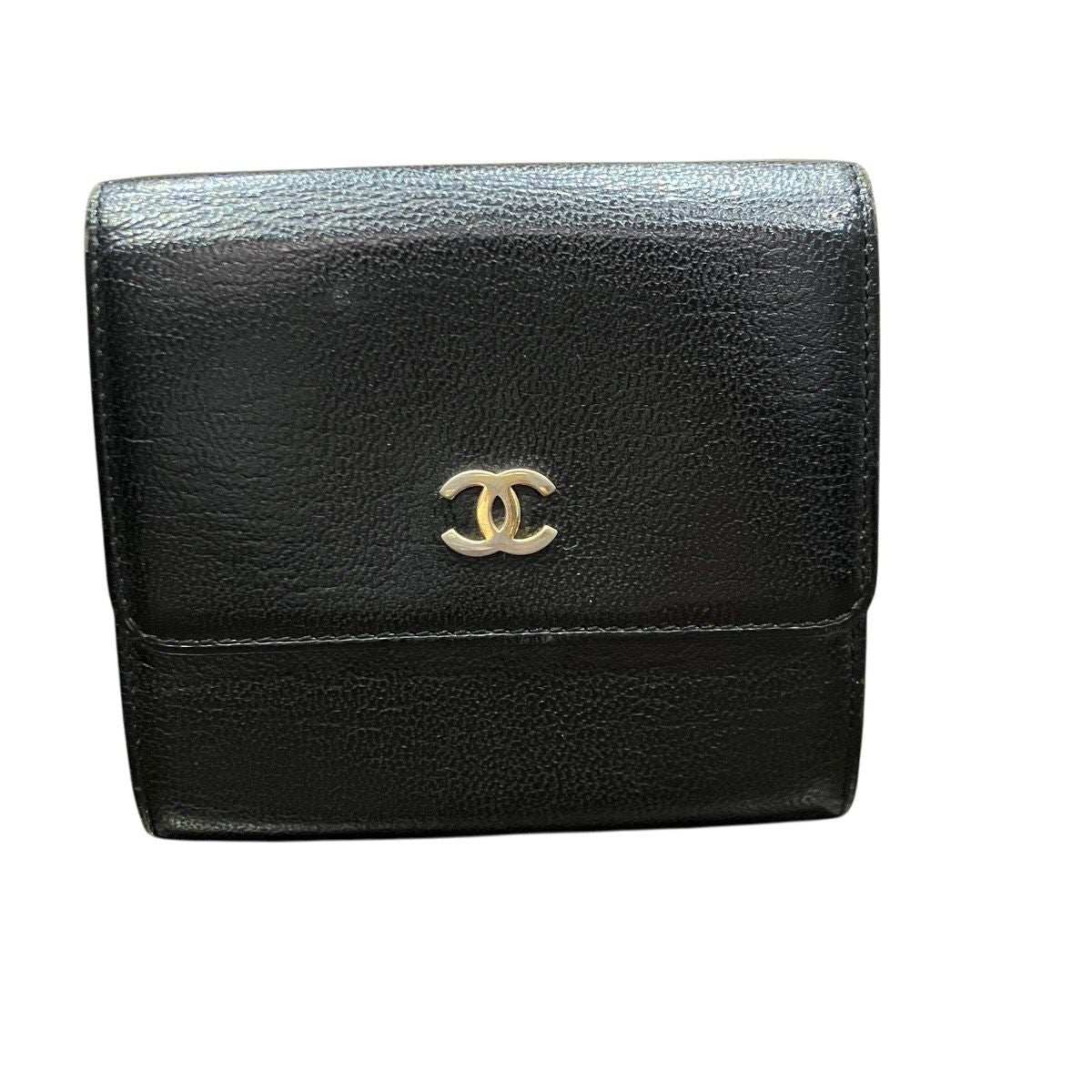Chanel CC Logo Trifold Wallet Leather