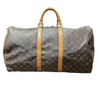 Louis Vuitton Keepall Bandouliere 55 Monogram Boston Bag Canvas