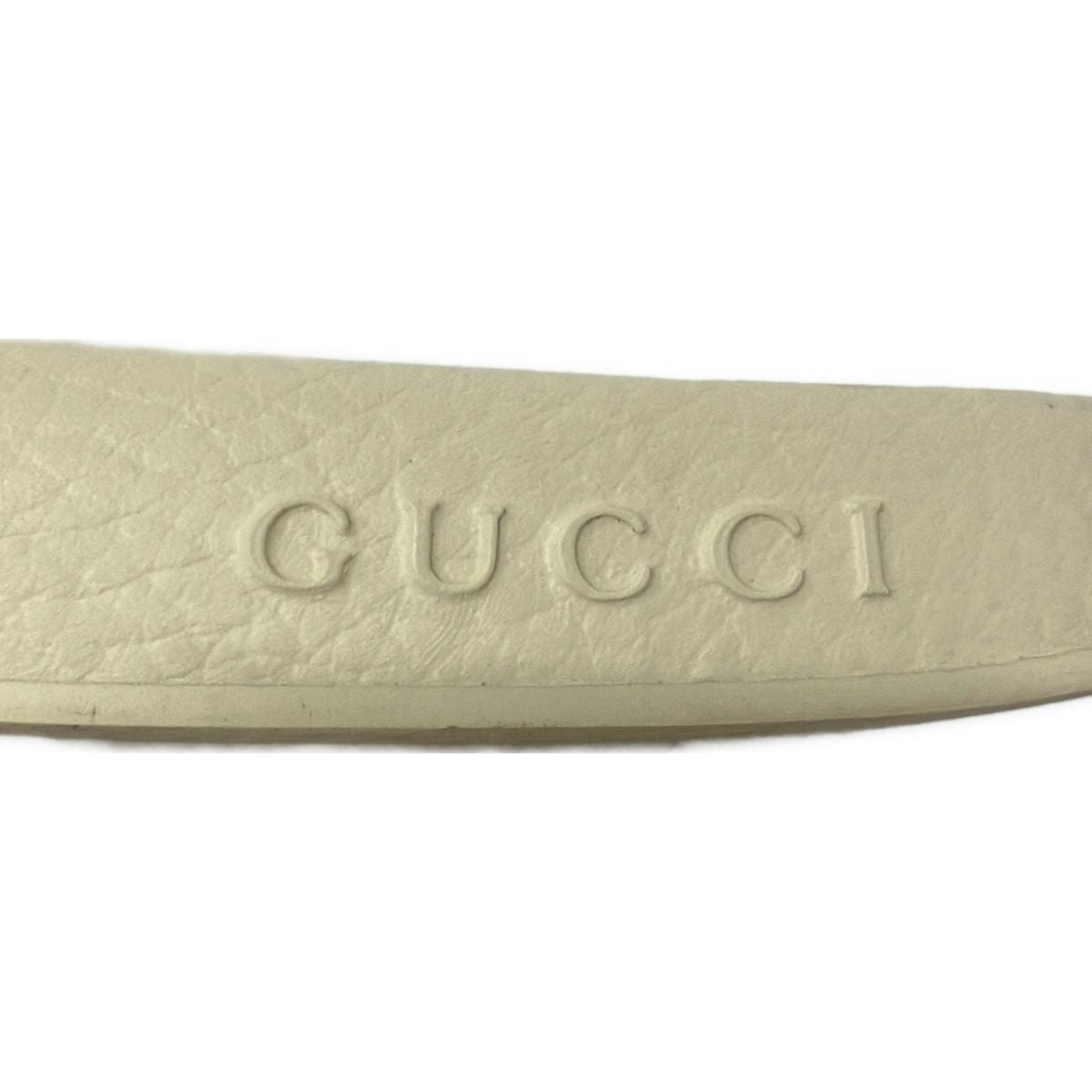 Gucci Sandals 37 Micro GG Ivory Leather — view 5