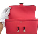 Hermes Constance Long Leather Wallet Rose Azalea Pink — view 3