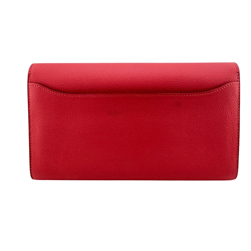Hermes Constance Long Leather Wallet Rose Azalea Pink