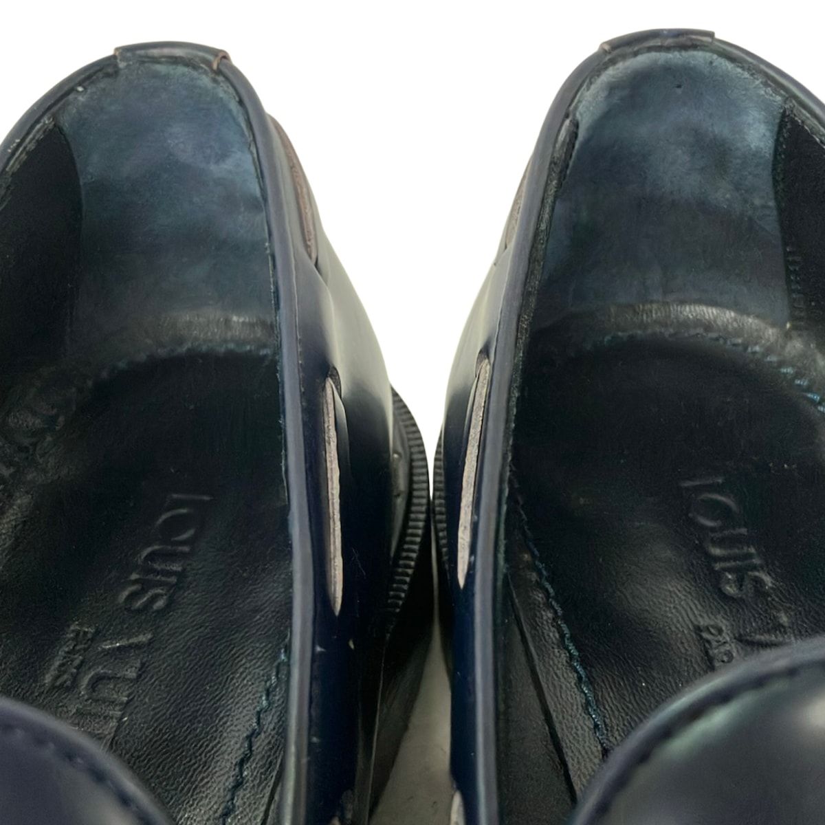 Louis Vuitton Loafers 7.5 M Navy Tassel Leather — view 9