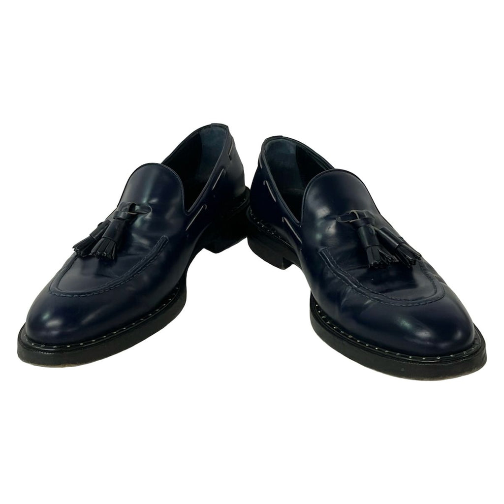 Louis Vuitton Loafers 7.5 M Navy Tassel Leather — view 2