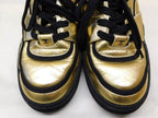 Chanel 37 Low Cut Sneakers Leather Gold Logo CC — view 2