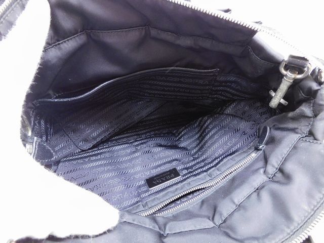 Prada Logo Ribbon 2-Way Shoulder Bag Nylon — view 4