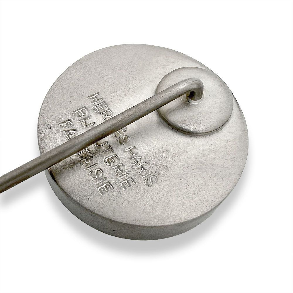 Hermes Black Shell Pin Brooch — view 4