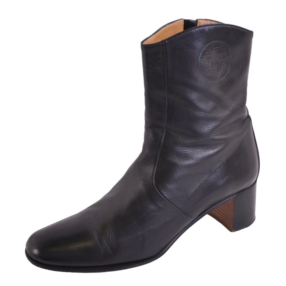 Hermes Boots Short Exlibris Leather