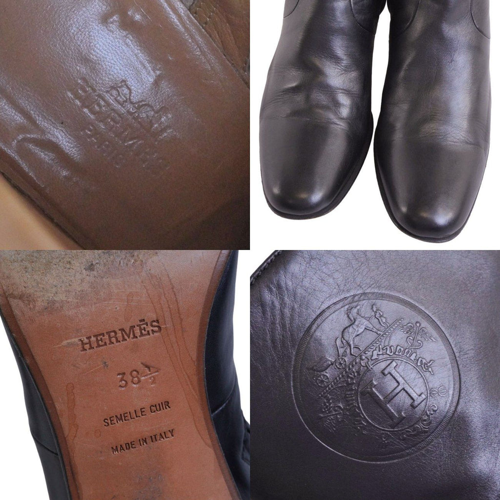 Hermes Boots Short Exlibris Leather — view 9