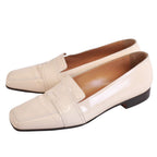 Hermes Loafers Moccasins Logo Enamel Leather Shoes — view 2