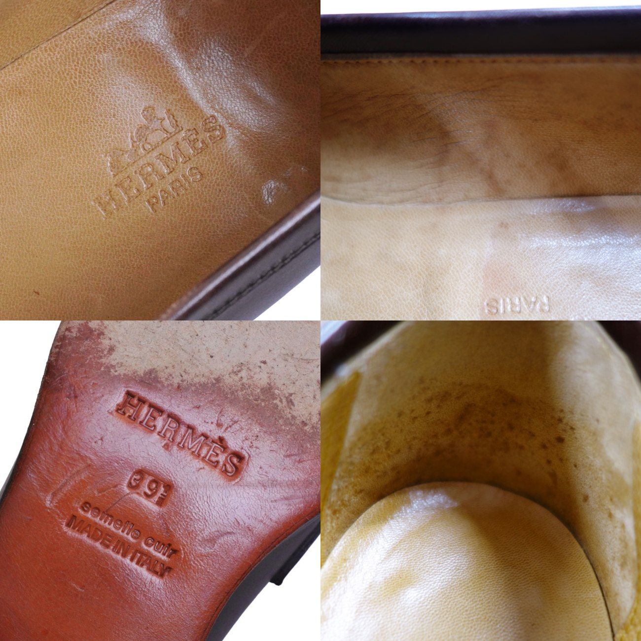 Hermes Loafers Moccasins Business Shoes Logo Constanta — view 9