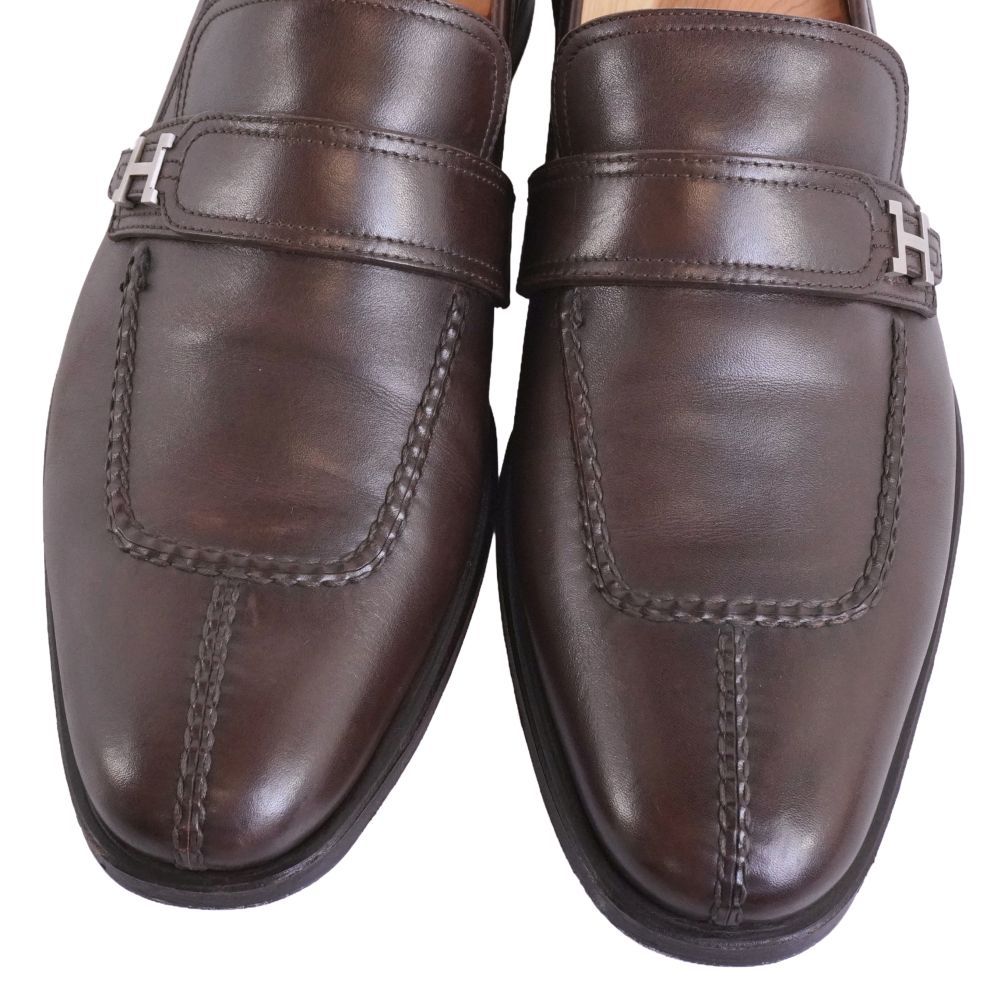 Hermes Loafers Moccasins Business Shoes Logo Constanta — view 3