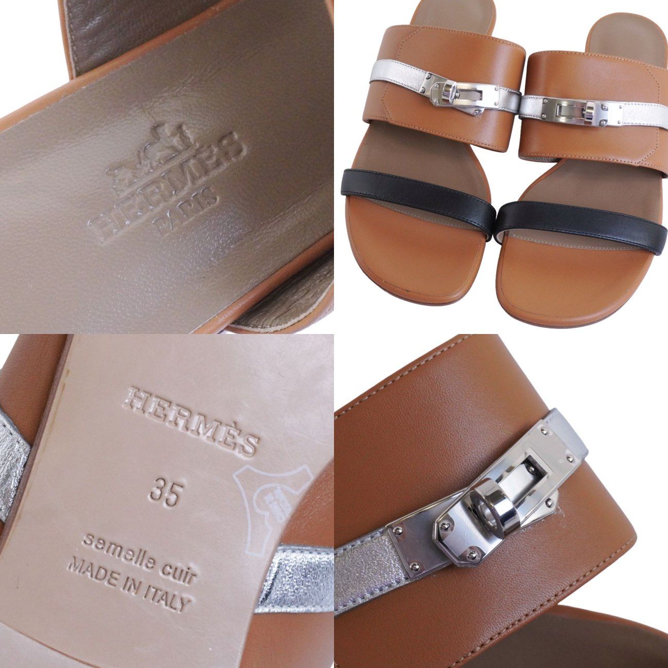 Hermes Sandals Avenue Kelly les — view 9