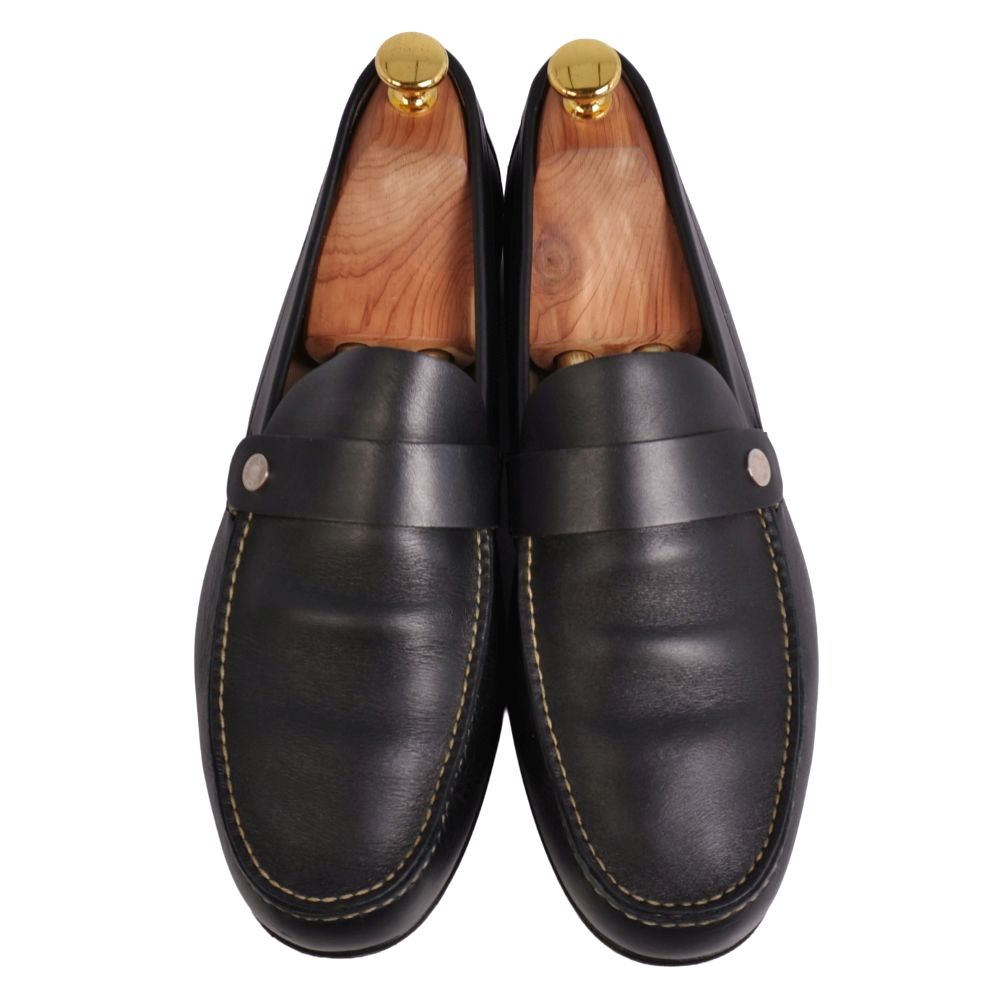 Hermes Loafers Moccasins Series Business Shoes Leather — view 4