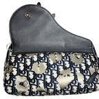 Dior Homme Belt Bag Oblique Jacquard Navy Beige — view 8