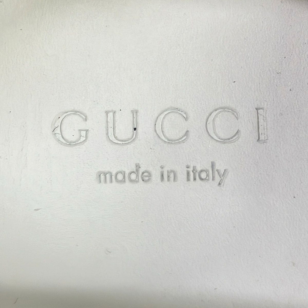 Gucci Sneakers 36 White Dark Green Red Pearl Studs Leather — view 5
