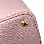 Prada Handbag 2-Way Double Bag Saffiano Cuir Leather Pink Gold — view 6