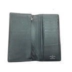 Louis Vuitton Long Bifold Wallet Damier Portefeuille Brazza Black — view 4