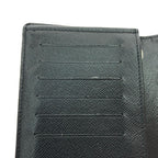 Louis Vuitton Long Bifold Wallet Damier Portefeuille Brazza Black — view 9