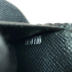 Louis Vuitton Long Bifold Wallet Damier Portefeuille Brazza Black — view 6