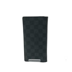 Louis Vuitton Long Bifold Wallet Damier Portefeuille Brazza Black — view 3