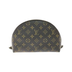 Louis Vuitton Cosmetic Pouch / Makeup / Monogram / Pochette Brown