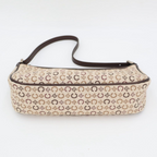 Celine C Macadam Handbag Canvas Leather Beige — view 6