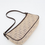 Celine C Macadam Handbag Canvas Leather Beige — view 8