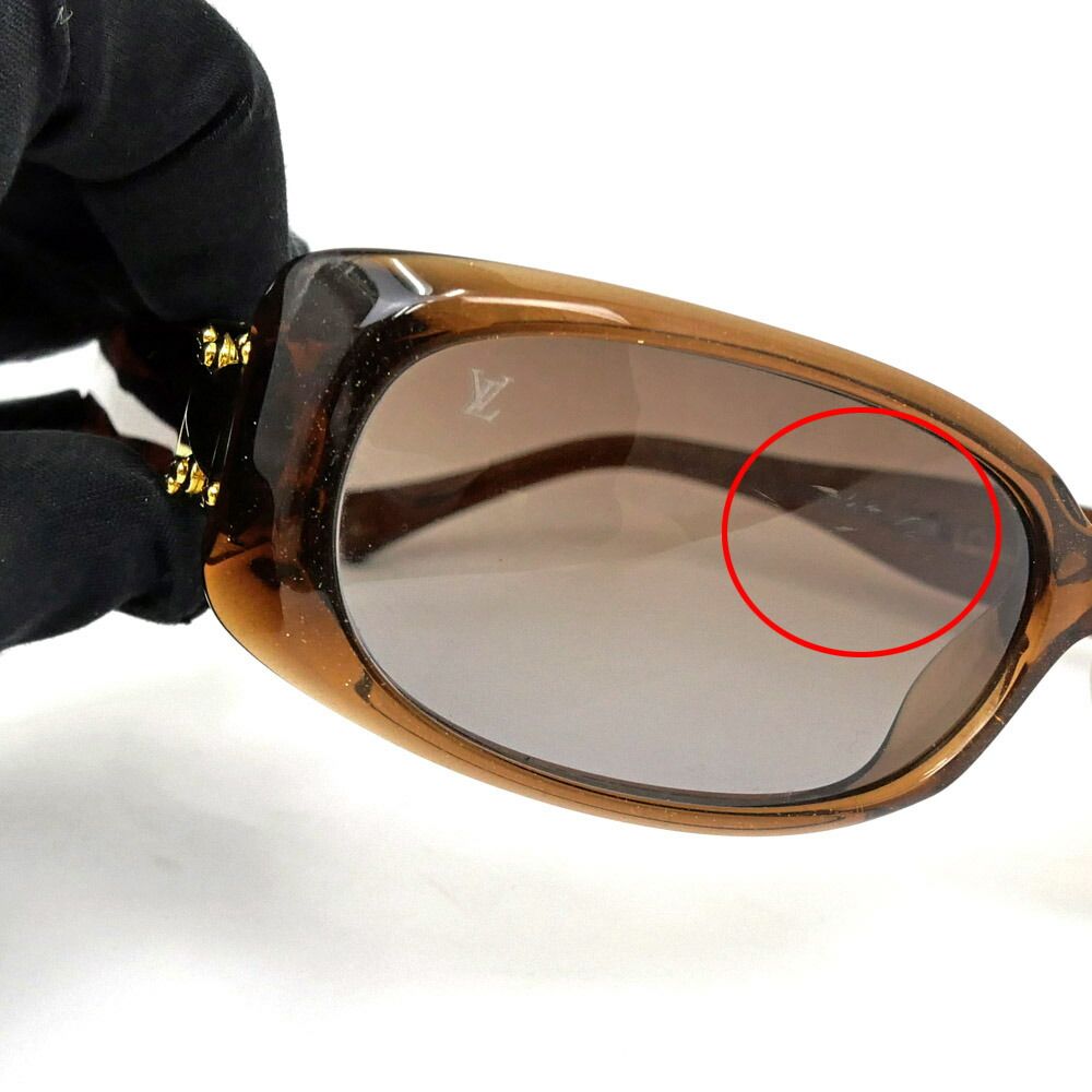 Louis Vuitton Sunglasses Spson GM Brown Gold Lame Eyewear — view 9