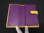 Louis Vuitton Wallet Epi Continental Viennois Tassiri Yellow Leather Kiss Lock — view 3