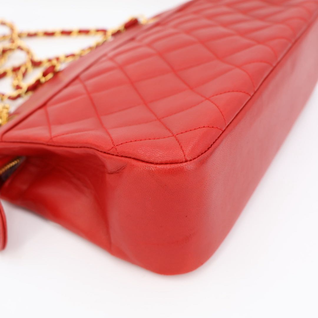 Chanel Lambskin Quilted Chain Tote — view 9