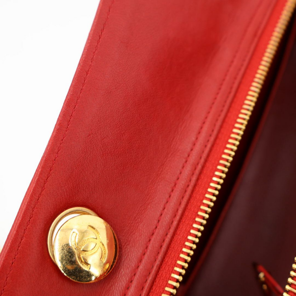Chanel Lambskin Quilted Chain Tote — view 3