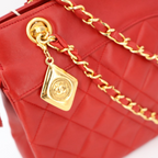 Chanel Lambskin Quilted Chain Tote — view 2