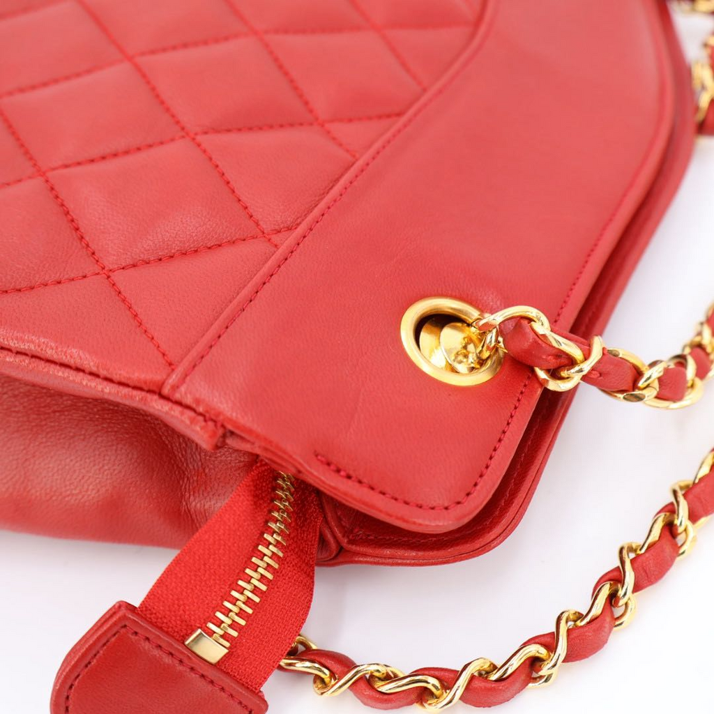 Chanel Lambskin Quilted Chain Tote — view 4